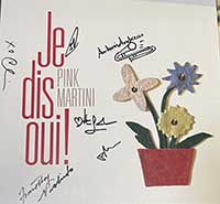 Signed Pink Martini  Albums and Vinyls Signed Vinyl - Je Dis Qui Pink Martini 